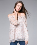 Flowers Printed silk georgette top